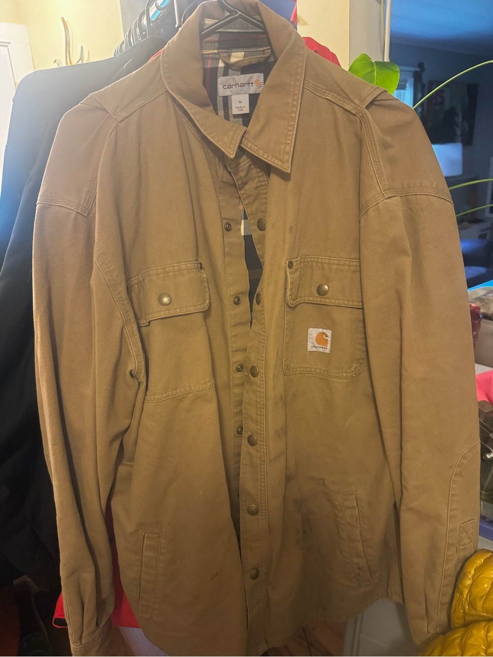 Carhartt Tan Duck Canvas Field Jacket